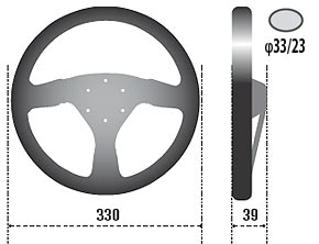 SPARCO（スパルコ）ステアリングホイール R333 サイズ／バリエーション