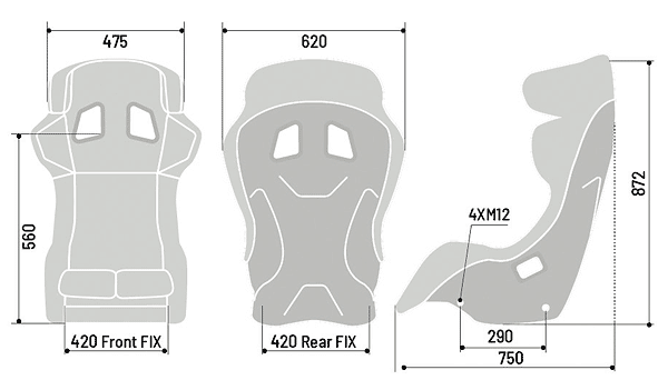 レーシングシート：ADV XT GF│SPARCO (スパルコ) 日本正規輸入元
