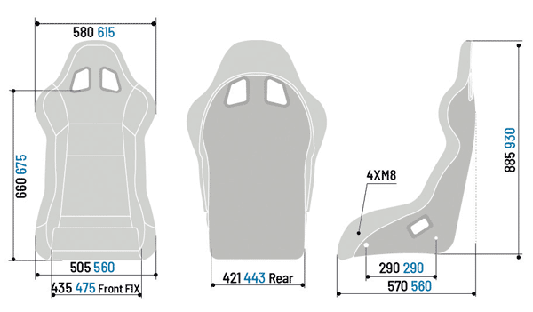 レーシングシート：EVO L / XL QRT│SPARCO (スパルコ) 日本正規輸入元
