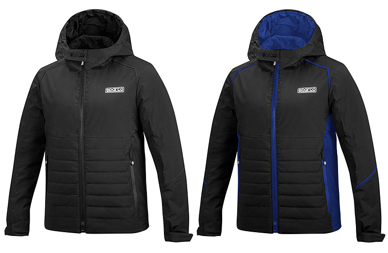 スキーウェア ブラック/ブルー スパルコ ウインター ジャケット 2022年モデル Sparco WINTER