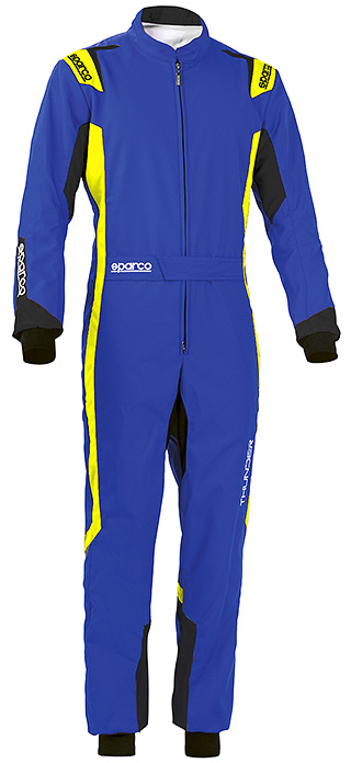 ファッション通販】 SPARCO （スパルコ） カートスーツ THUNDER （ブラックxブルー） XLサイズ CIK-FIA：N2013-1  アパレル CONTRAXAWARE