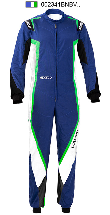 SPARCO スパルコ レーシングスー　KERB KART ブルー×グリーン Sparco Kerb Kart Racing Suit